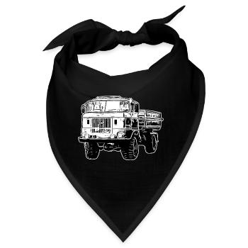 W50 LKW NVA Baustellen W50 DDR - Bandana - Schwarz - Vorne