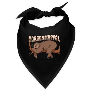 Morgenmuffel - Bandana - Schwarz - Vorne