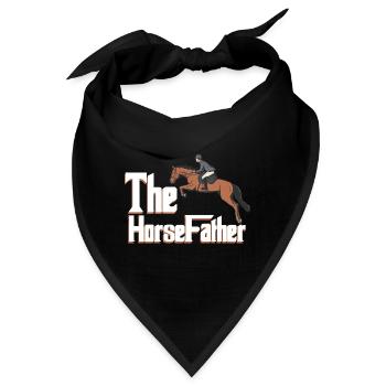 Schönes Reiten Pferde Spruch für Reiter - Bandana - Schwarz - Vorne