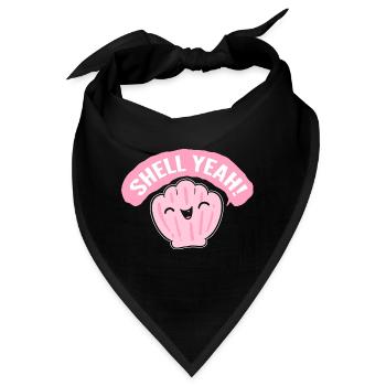 Shell Yeah! Strandliebhaber - Bandana - Schwarz - Vorne