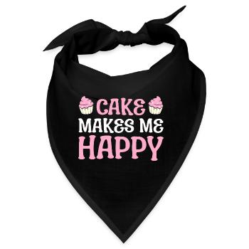Ich liebe Backen Bäcker - Bandana - Schwarz - Vorne