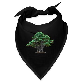 Asien Japan Baum Japanisch Flora Natur Bäume - Bandana - Schwarz - Vorne