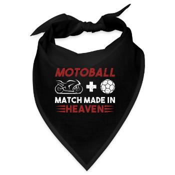 Motoball Match Heaven Motorradfahrer Motorrad - Bandana - Schwarz - Vorne