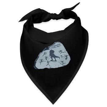 Dino Steinzeit - Bandana - Schwarz - Vorne