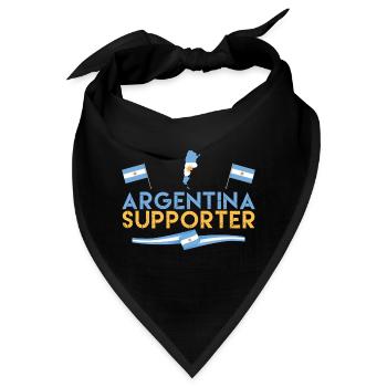 Fan des Argentinien-Fans. Unterstützer Argentiniens. - Bandana - Schwarz - Vorne
