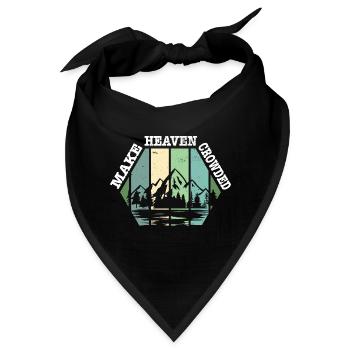 Religious Christian Make Heaven Crowded Jesus - Bandana - Schwarz - Vorne