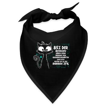 85% haben keine Ahnung von Grundrechenarten - Bandana - Schwarz - Vorne