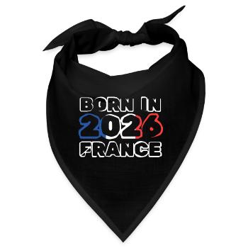 Geboren 2026 - Bandana - Schwarz - Vorne