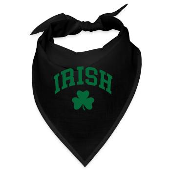 Irish Shamrock - Bandana - Schwarz - Vorne