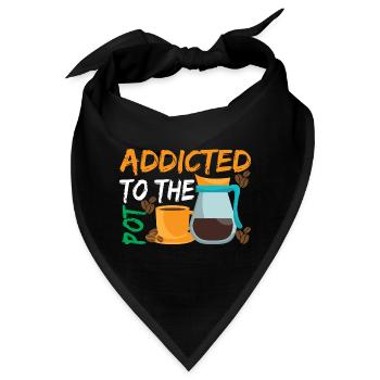 Süchtig nach The Pod Kaffee - Bandana - Schwarz - Vorne