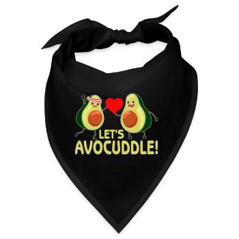 Lasst uns avocuddle! - Bandana - Schwarz - Vorne