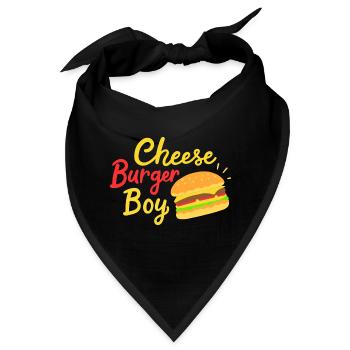 Cheeseburger Boy - Bandana - Schwarz - Vorne