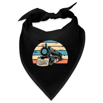 Eisenbahn - Bandana - Schwarz - Vorne