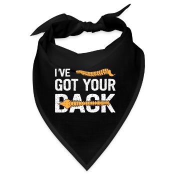 I've Got Your Back Funny Chiropractor Spine - Bandana - Schwarz - Vorne