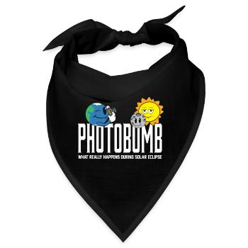 Total Solar Eclipse 2024 Totality Photobomb Sun - Bandana - Schwarz - Vorne