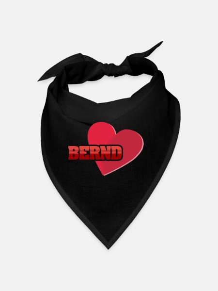 Bernd comme prénom - Bandana - noir - Devant