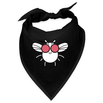 Fliegen - Bandana - Schwarz - Vorne