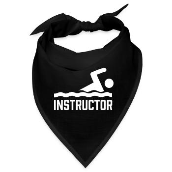 Schwimmlehrer Schwimmen Schwimmtrainer Schwimmkurs - Bandana - Schwarz - Vorne