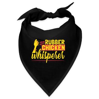 Gummi-Hühnerflüsterer - Bandana - Schwarz - Vorne