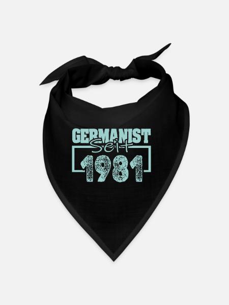 seit 1981 - Bandana - Schwarz - Vorne