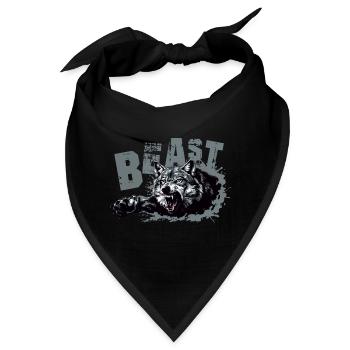 Beast Wolf - Bandana - Schwarz - Vorne