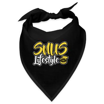 Snus rauchfrei Nichtraucher Nikotin Antiraucher - Bandana - Schwarz - Vorne