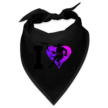 Eishockey Spieler Damen Eishockeyspieler - Bandana - Schwarz - Vorne
