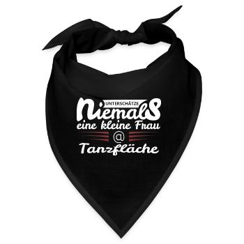 kleine Frau auf der Tanzfläche - Bandana - Schwarz - Vorne