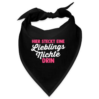 Nichte - Bandana - Schwarz - Vorne