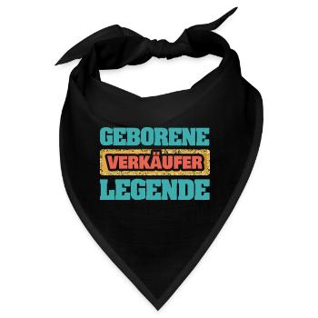 Verkäufer - Bandana - Schwarz - Vorne