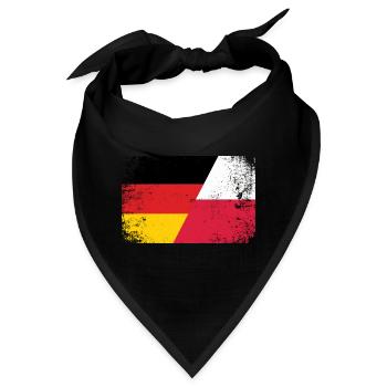 Polen Deutschland Polnische Flagge Polska Geschenk - Bandana - Schwarz - Vorne