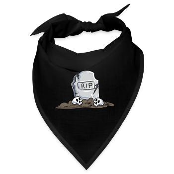 Grabstein - Bandana - Schwarz - Vorne