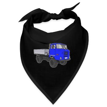 W50 LKW NVA Baustellen W50 DDR - Bandana - Schwarz - Vorne