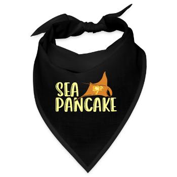 Mantarochen Seepfannkuchen Mantarochen Liebhaber - Bandana - Schwarz - Vorne