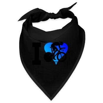 Roadbike Rennradfahrer Rennradfahren Herren - Bandana - Schwarz - Vorne