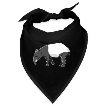 Tapir Zootier - Bandana - Schwarz - Vorne