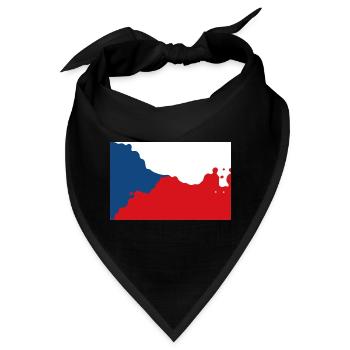 Tschechien - Bandana - Schwarz - Vorne