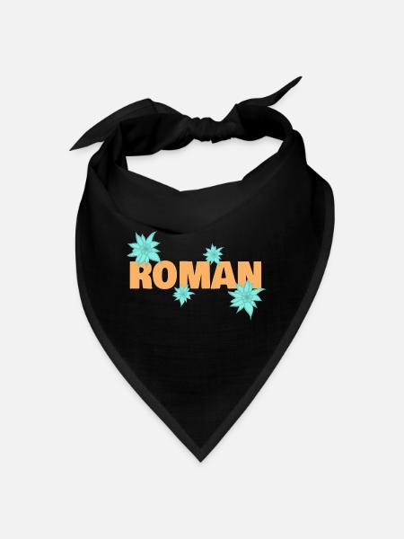 Roman - Bandana - Schwarz - Vorne