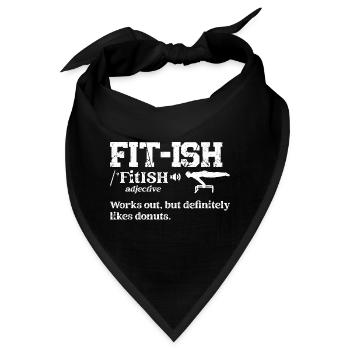 Bodybuilding - fit - Bandana - Schwarz - Vorne
