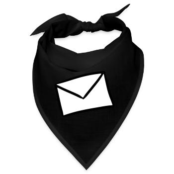Brief Briefumschlag Post Mail letter envelope - Bandana - Schwarz - Vorne