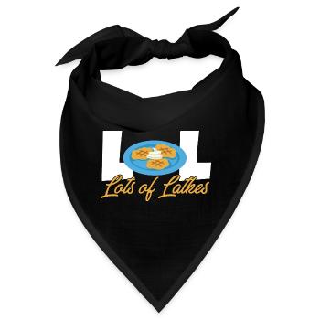 Lot Of Latkes Happy Hanukkah Jewish Costume - Bandana - Schwarz - Vorne