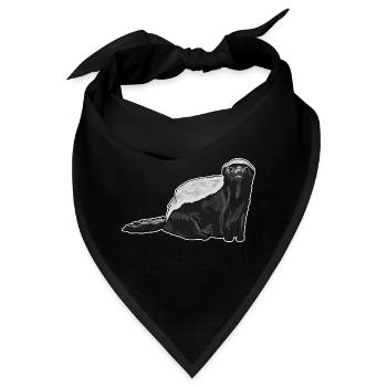 Honey Badger - Bandana - Schwarz - Vorne