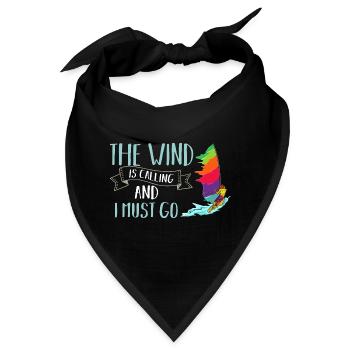 Windsurfen Brett Segel Paddel Windsurfer Wasser - Bandana - Schwarz - Vorne
