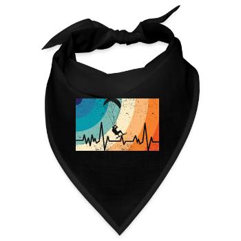 Kitesurfing - Bandana - Schwarz - Vorne
