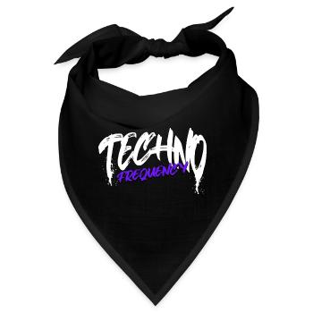 Techno - Bandana - Schwarz - Vorne