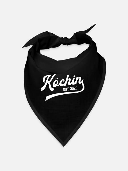 Köchin 2022 Ausbildung Bestanden - Bandana - Schwarz - Vorne