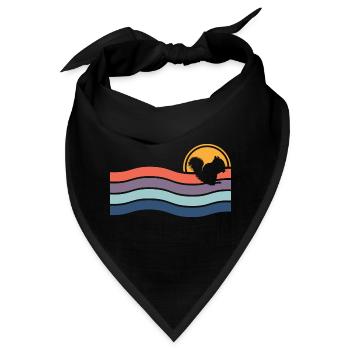 Erdmännchen - Bandana - Schwarz - Vorne