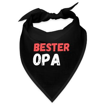 bester opa - Bandana - Schwarz - Vorne