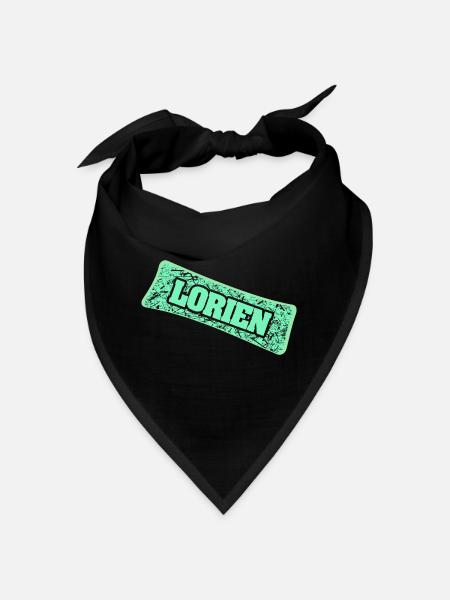Geburtsname Lorien - Bandana - Schwarz - Vorne