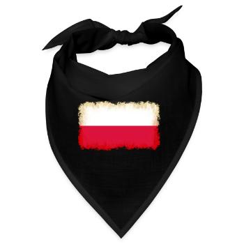 Polen als Polen - Bandana - Schwarz - Vorne